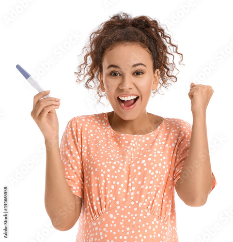 Beautiful pregnant African-...