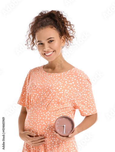 Beautiful pregnant African-...