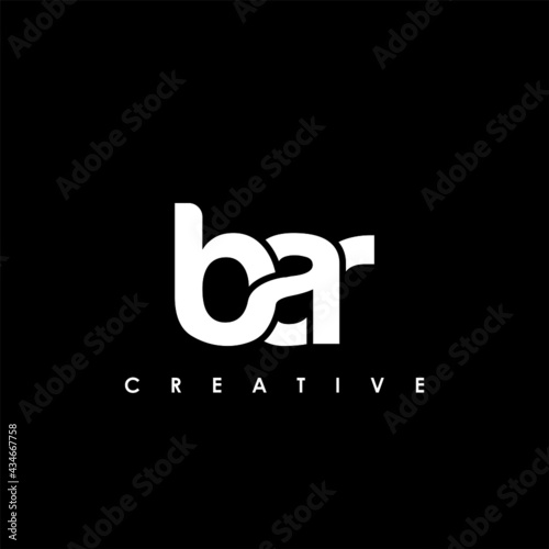 BAR Letter Initial Logo Design Template Vector Illustration