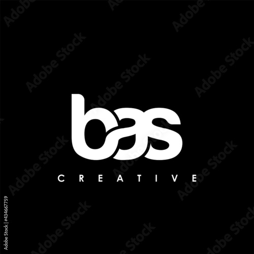 BAS Letter Initial Logo Design Template Vector Illustration photo