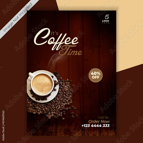 Flyer-template-for-coffee-shop-Vector