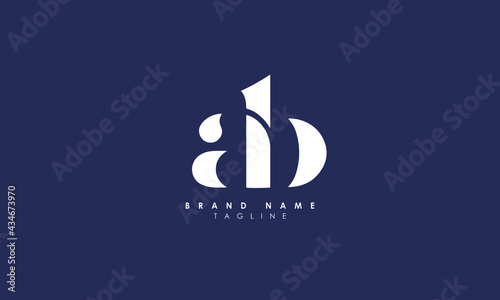 Alphabet letters Initials Monogram logo AB, BA, A and B