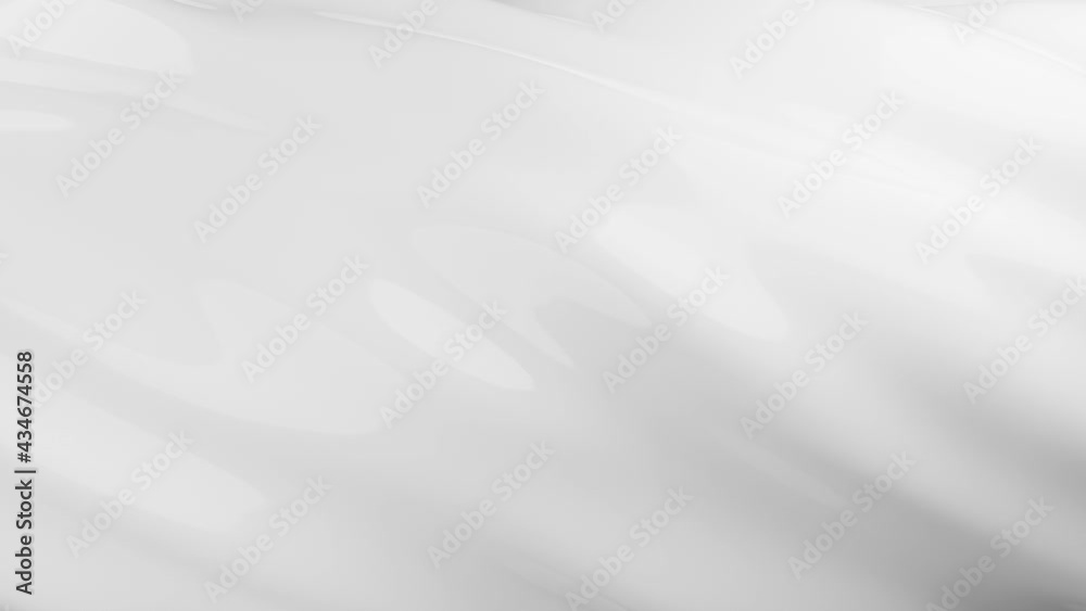 Glossy white surface moves in smooth wavy pattern. Perfect seamless loop animation. For cosmetic or luxury product background