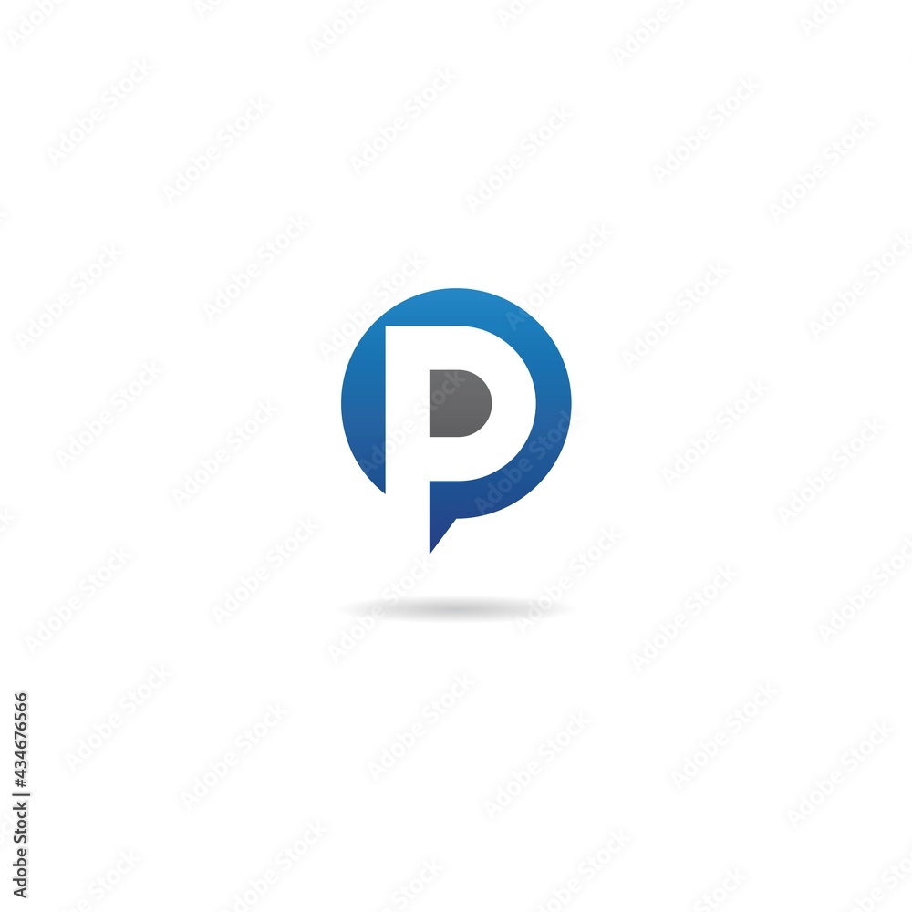 initial p on circle logo design icon inspiration initial p on circle logo design icon inspiration