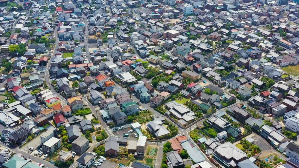 住宅地 ドローン空撮 住宅地 ドローン空撮