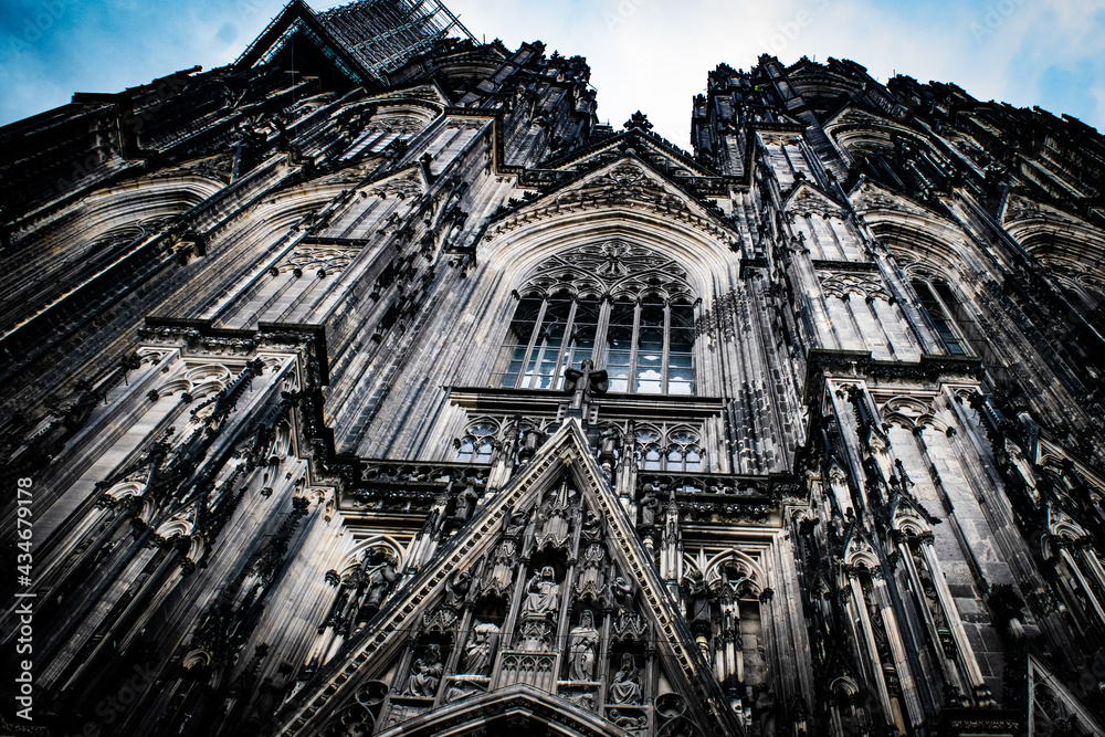ドイツ、ケルン大聖堂の情景と周辺の風景