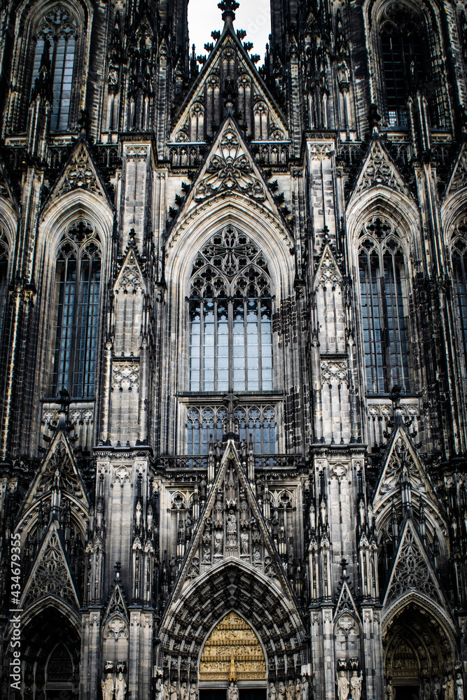 ドイツ、ケルン大聖堂の情景と周辺の風景