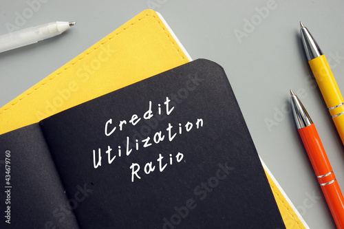  Financial concept meaning Credit Utilization Ratio with phrase on the page.