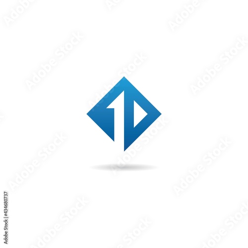 number 1 with square logo design icon inspiration Free Download number 1 with square logo design icon inspiration - GFXLoad