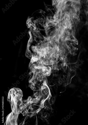 Fototapeta Naklejka Na Ścianę i Meble -  Smoke isolated on black background.