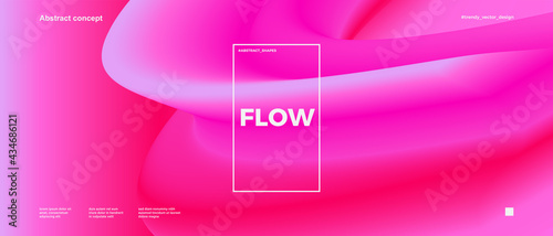 Trendy design template with fluid and liquid shapes. Abstract gradient backgrounds. Applicable for covers, websites, flyers, presentations, banners. Vector illustration.