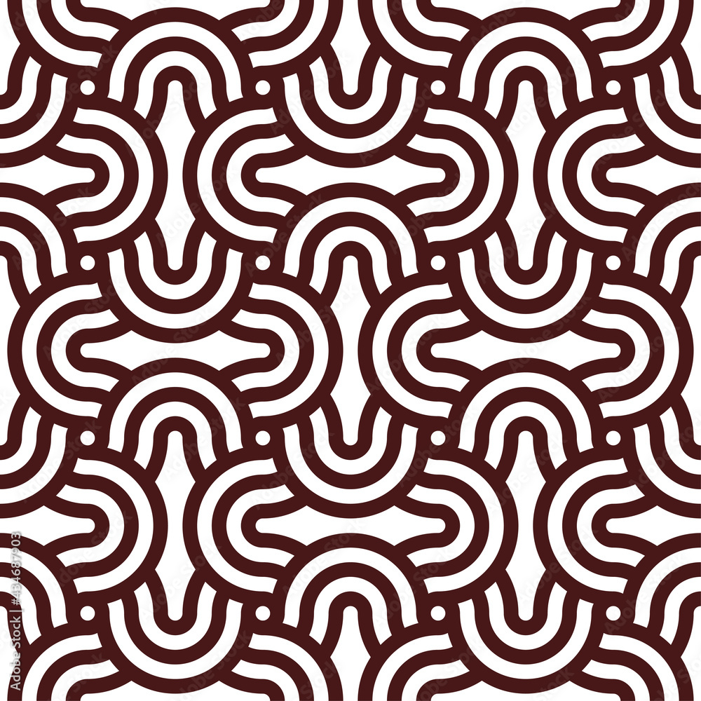 Obraz premium Abstract seamless linear pattern background , The pattern is evenly filled. Vector illustration on white background