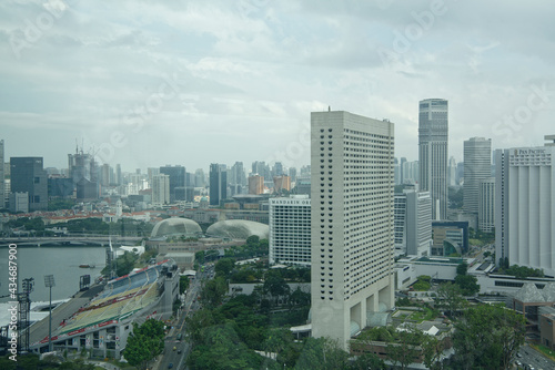  View of the city from Singapore Flyer © Aleksandr