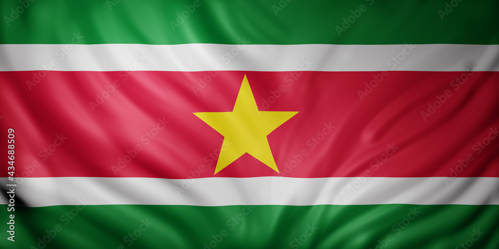  Suriname 3d flag