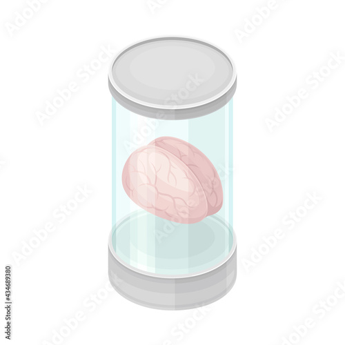 Robotic Technology with Artificial Intelligence Isometric Vector Illustration