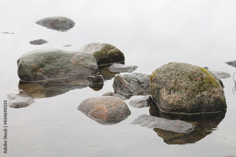 stones on the beach stones on the beach