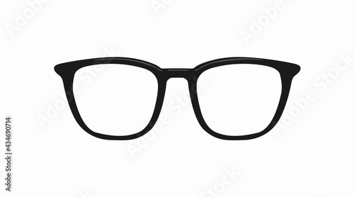 Vector Isolated Illustration of Glasses Frame