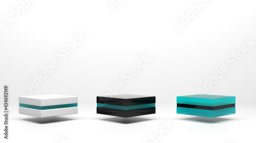 Stand or podium, pedestal, for display or showcase cosmetic or other products 