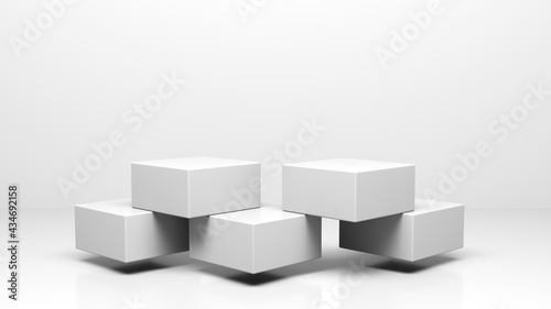 Stand or podium, pedestal, for display or showcase cosmetic or other products 