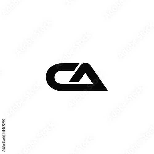 ca , letter logo design 