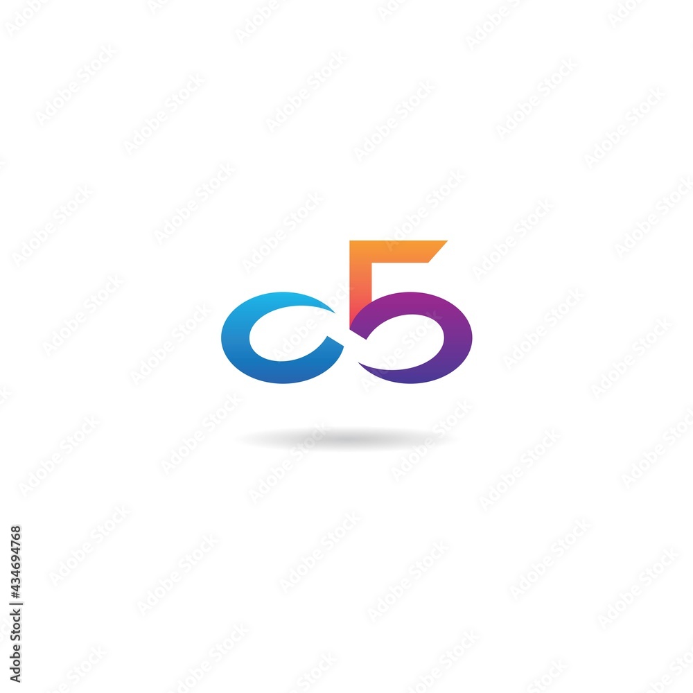 number 5 with infinity logo design icon inspiration number 5 with infinity logo design icon inspiration