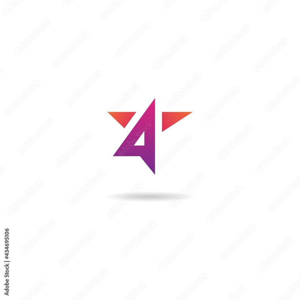 number 4 with star logo design icon inspiration number 4 with star logo design icon inspiration