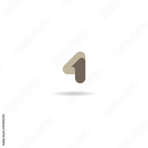 number 4 logo design icon inspiration 