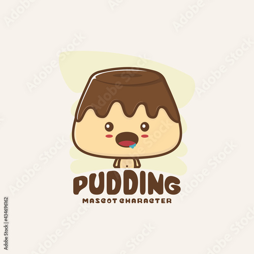 cute mascot pudding