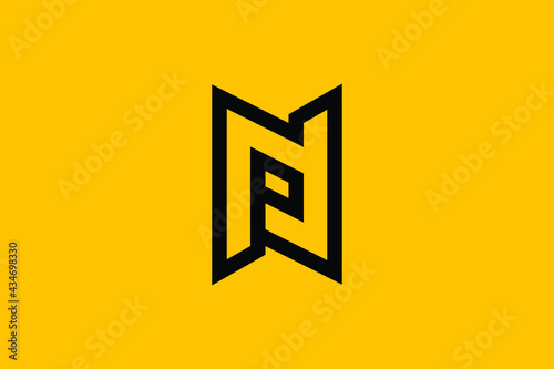 NP logo letter design on luxury background. PN logo monogram initials letter concept. NP icon logo design. PN elegant and Professional letter icon design on background. N P PN NP