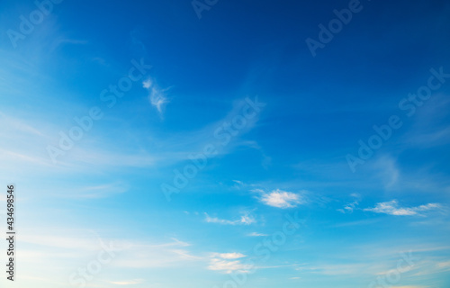 Fototapeta Naklejka Na Ścianę i Meble -  Blue sky background with white clouds