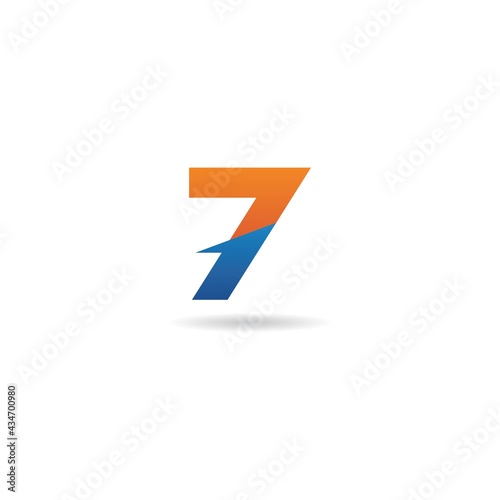 number 7 logo design icon template Free Download number 7 logo design icon template - GFXLoad