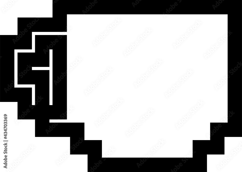 pixel mug symbol pixel mug symbol