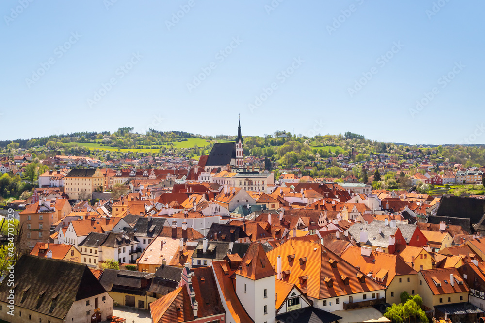 historical city of Cesky Krumlov, Czech republic