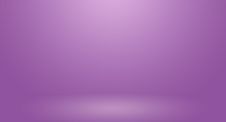 Empty pastel purple room with gradient purple abstract background for display your product