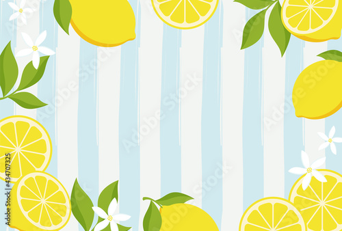 vector background with lemons for banners, cards, flyers, social media wallpapers, etc.