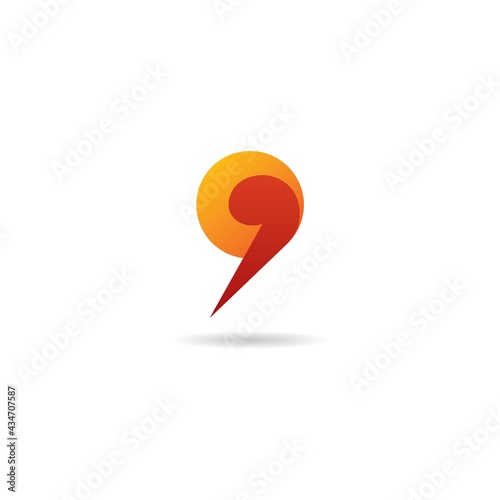 Free Download number 9 with abstract logo design icon template - GFXLoad