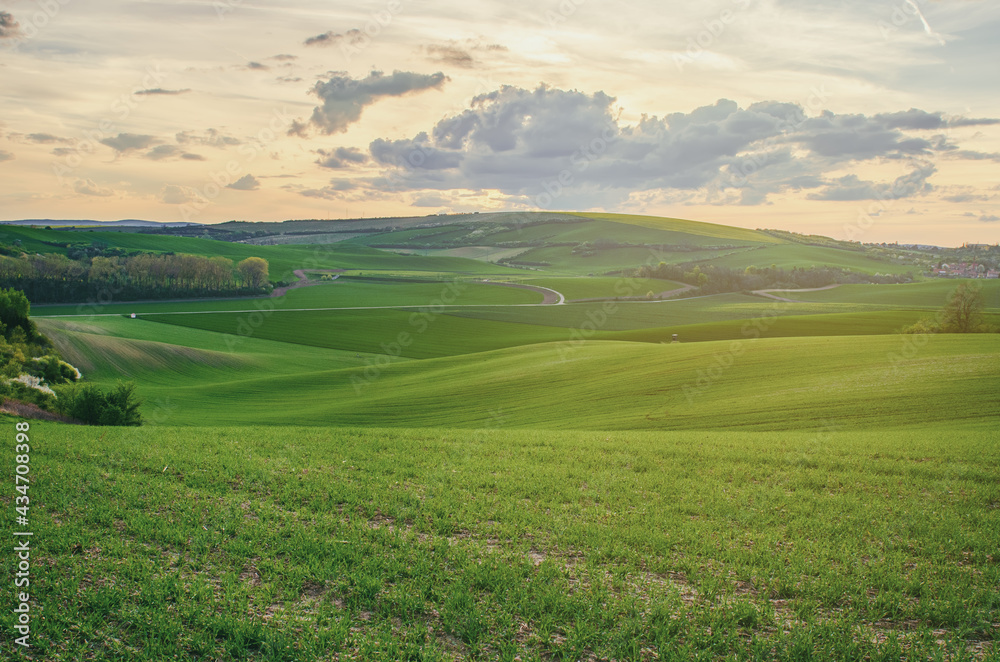 Rural spring landscape