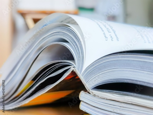 stack of magazines