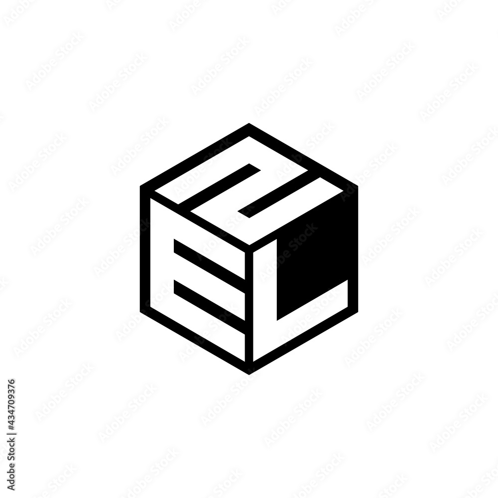 ELZ letter logo design with white background in illustrator, vector ...