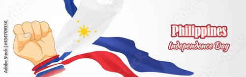 vector illustration for happy independence day - Philippines