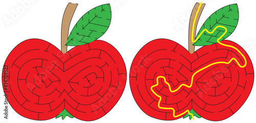 Apple maze