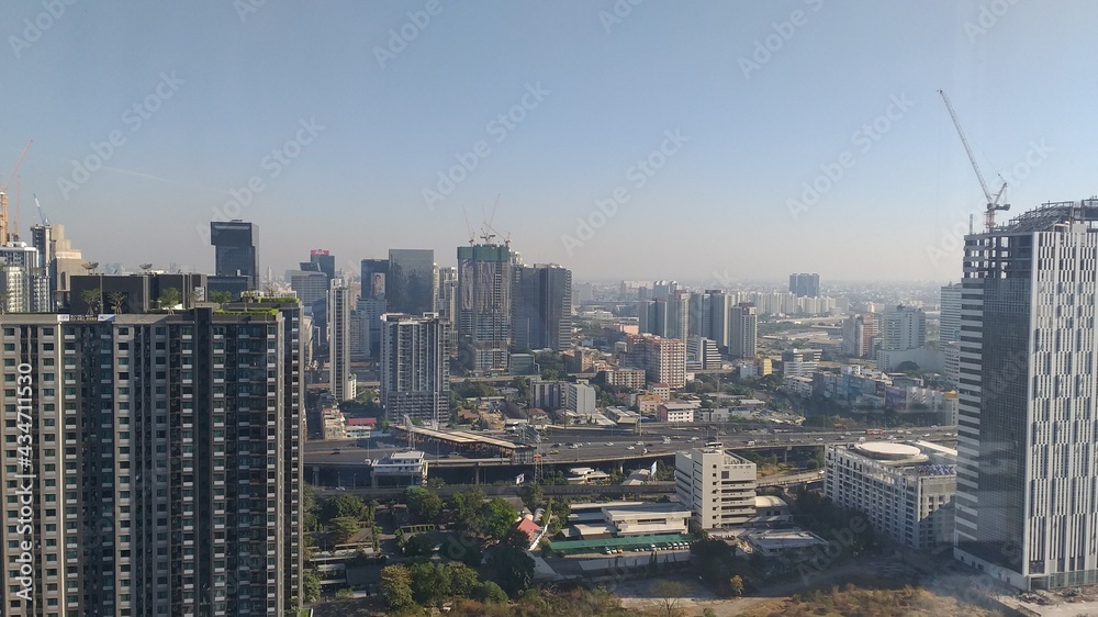 Obraz premium city skyline in Bangkok