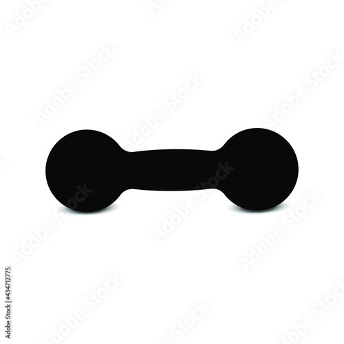 Dumbbell isolated on white background, vector illustration