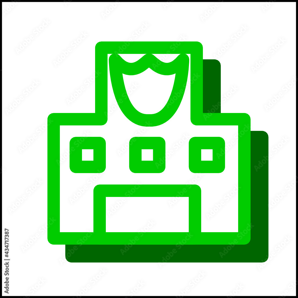 Police station icon in flat design 06 Police station icon in flat design 06