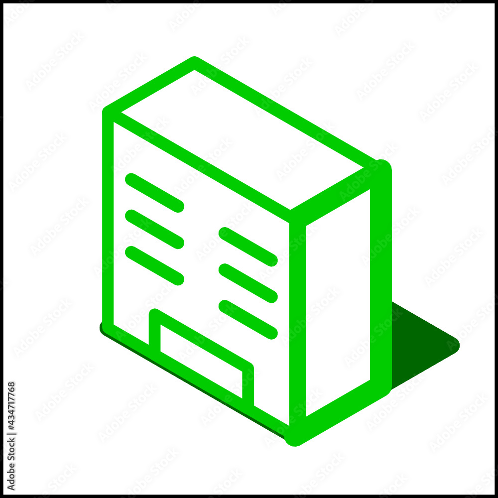 Big building icon in isometric flat design 06 Big building icon in isometric flat design 06