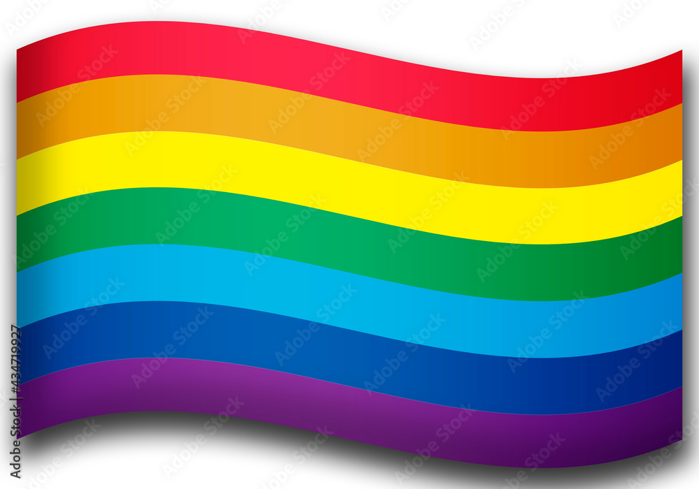 Bandera del día del orgullo lgtbi