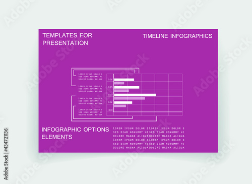 Infographic elements for annual reports