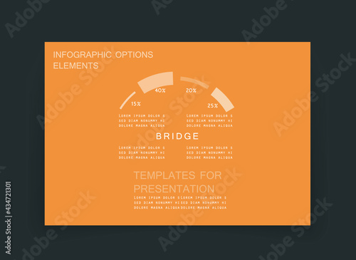 Infographic elements for annual reports