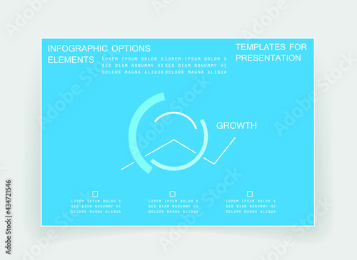 Infographic elements for annual reports