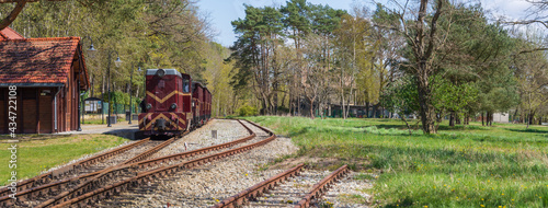 Narrow gauge railway in Niechorze, Baltic Sea coast - Poland  photo